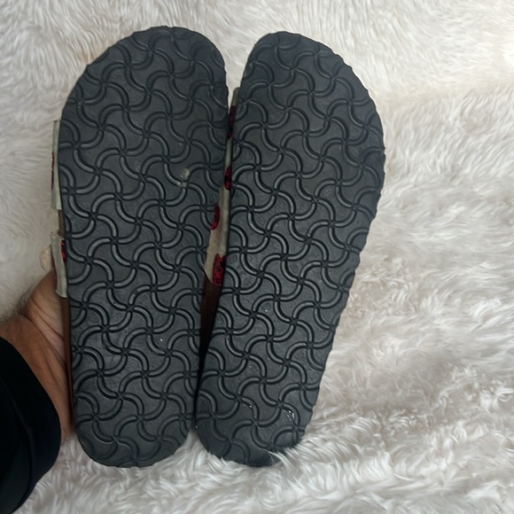 Women's Birkenstock Birkis Maria Red Heart Sandals Size 38 US 7-7.5 Narrow @ - Picture 10 of 10